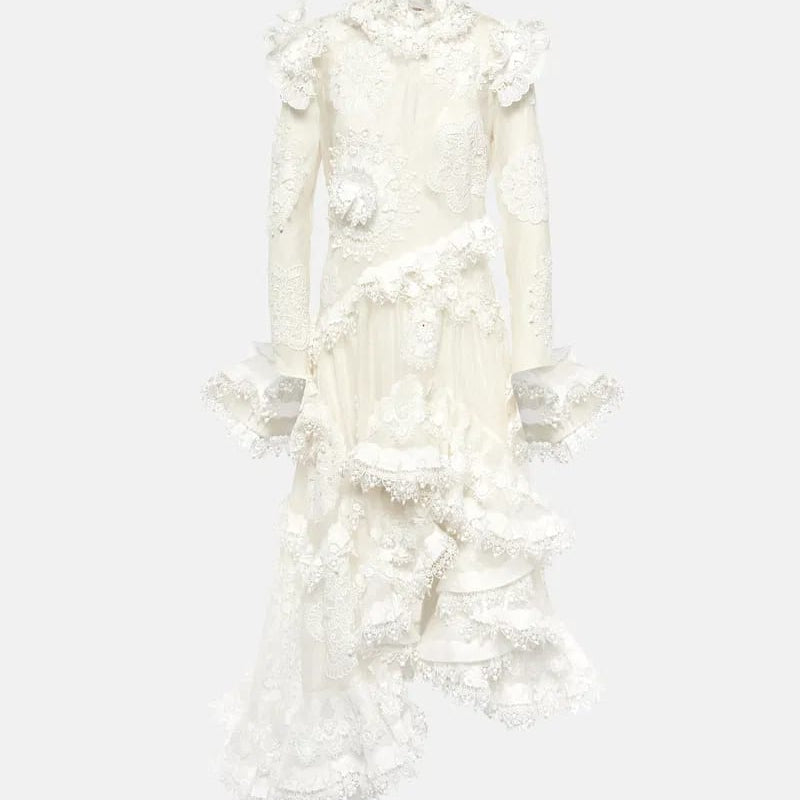Vestido Zimmerman Matchmaker Off White Tam P Br