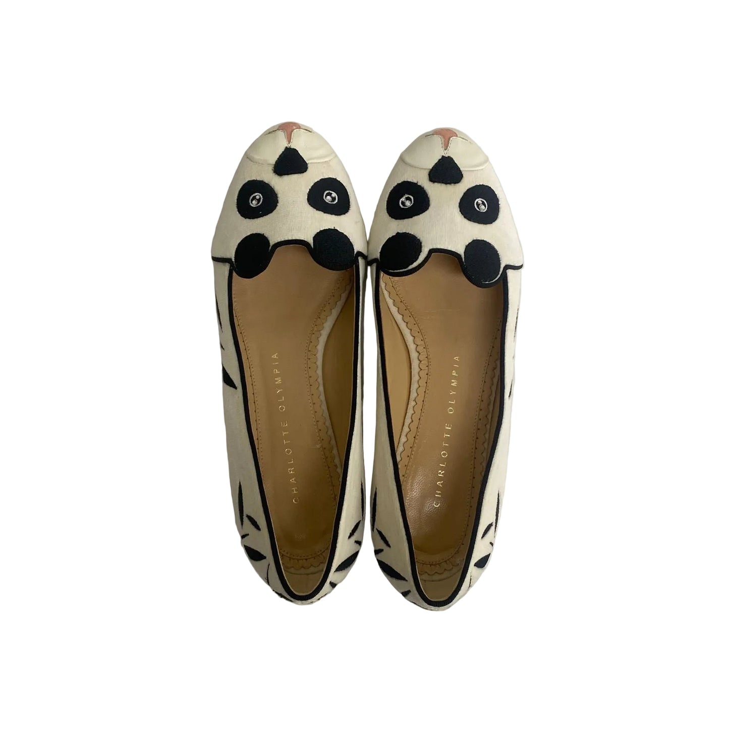 Sapatilha Charlotte Olympia Panda Off White Tam 34 Br