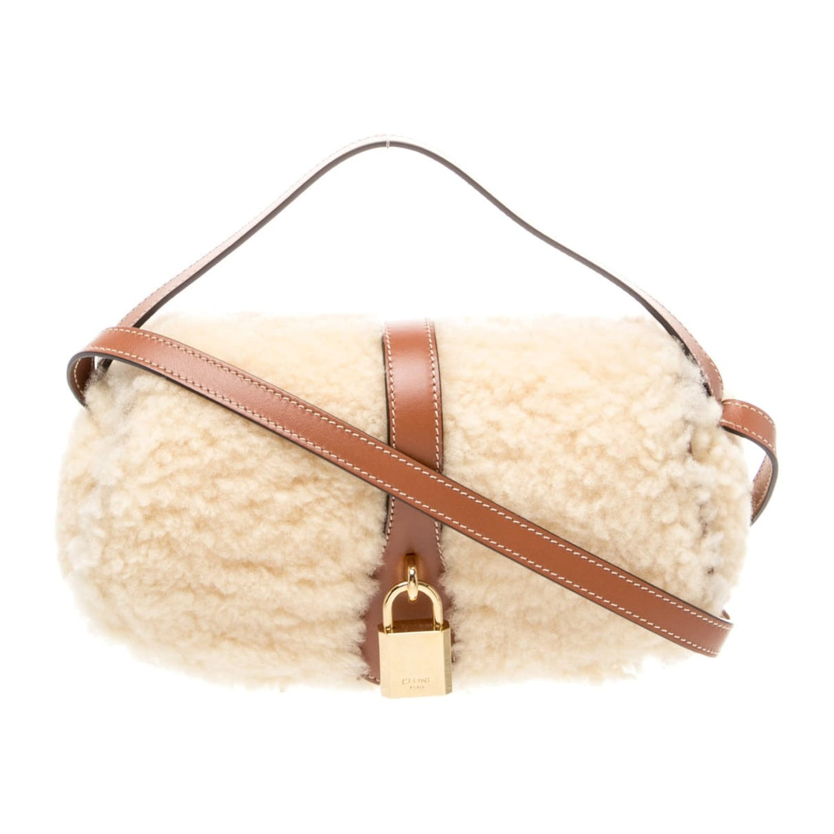 Bolsa Celine Com Pelugem Bege