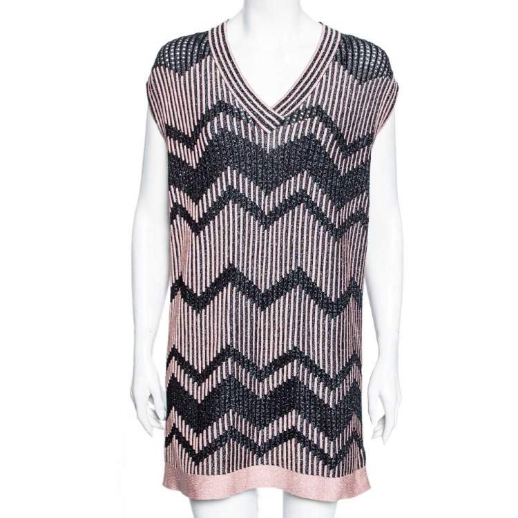 Vestido Missoni Rosa e Preto Tam 36 Br