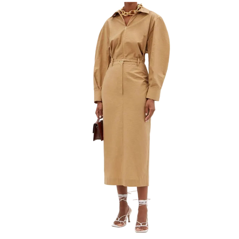 Vestido Jacquemus Bege Recortes Tam 36 Br