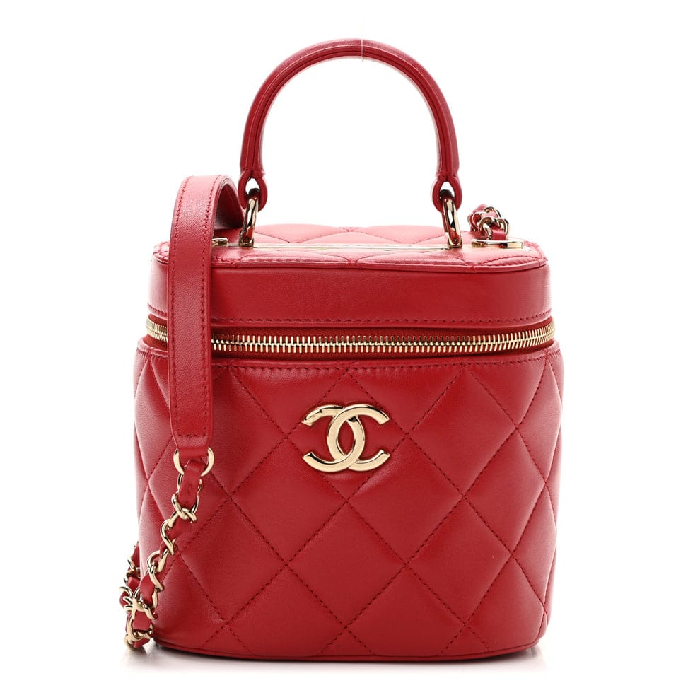 Bolsa Chanel Vanity Vermelha