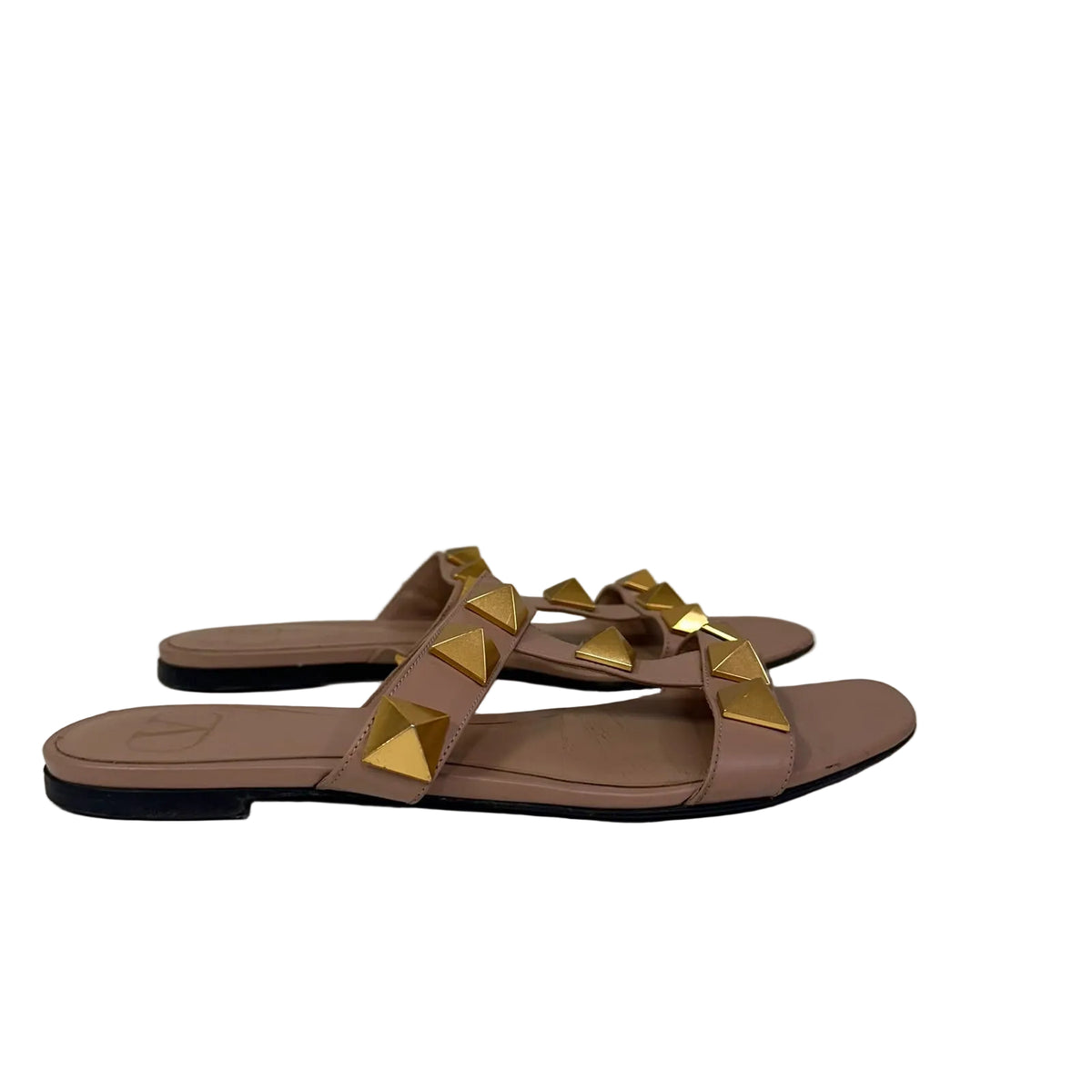 Rasteira Valentino Com Studs Bege Tam 36 BR