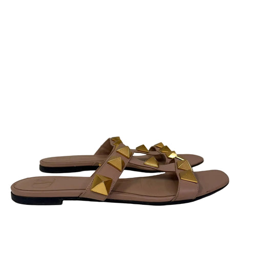 Rasteira Valentino Com Studs Bege Tam 36 BR