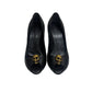 Sapato Alexander McQueen Peep-toe Couro Preto Tam 36,5 BR