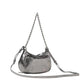 Bolsa Balenciaga Le Cagole Mini Prateada Metalizada