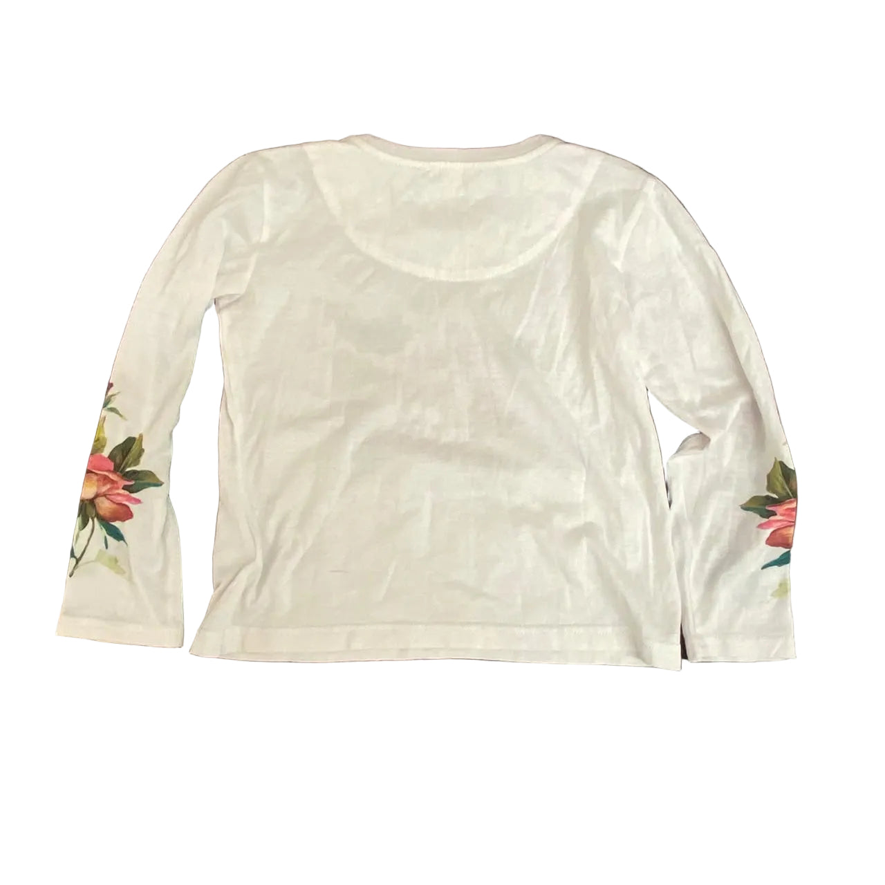Blusa Dolce&Gabbana Branca Flora Tam 4 Anos Br