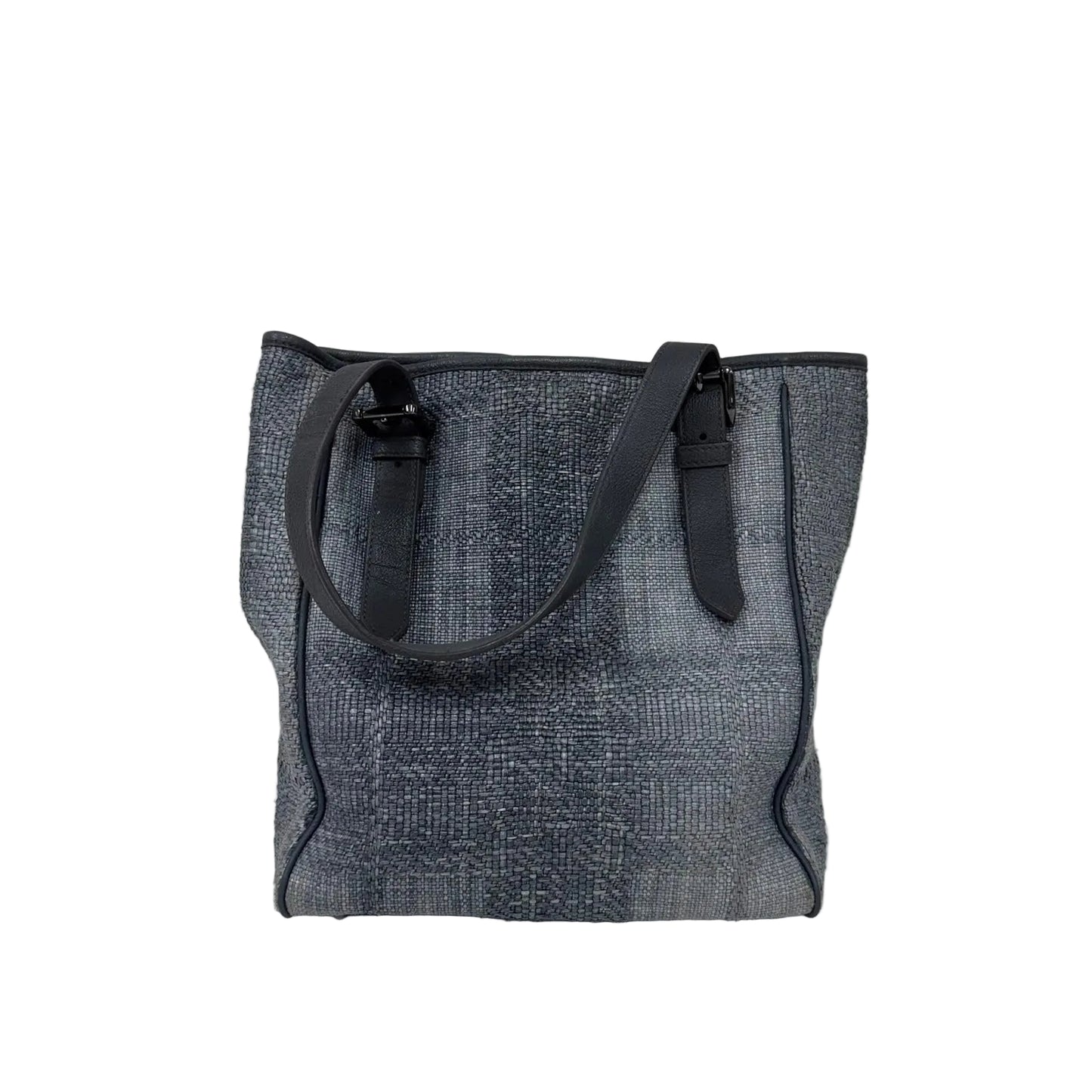 Bolsa Burberry Grey Raffia Shopper Tote