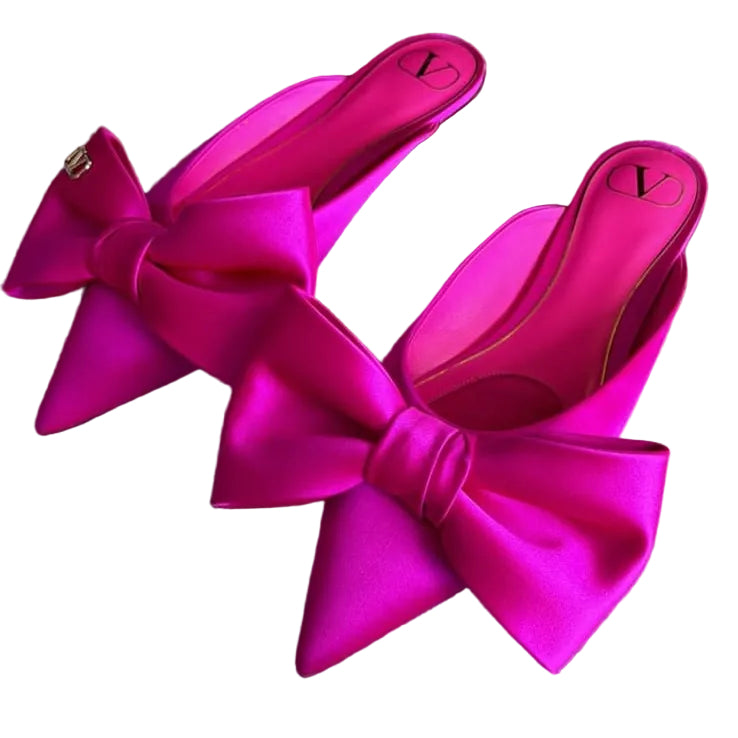 Mule Valentino Laço Rosa Tam 37,5 Br