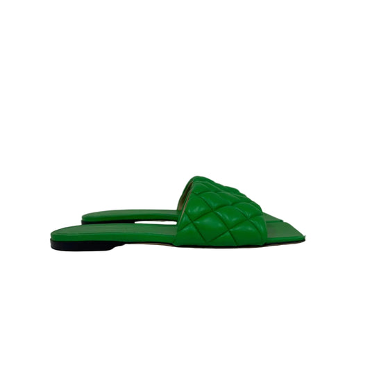 Rasteirinha Bottega Veneta Trançada Verde Tam 34,5 BR
