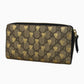 Carteira Gucci GG Supreme Bees Zip Around Marrom