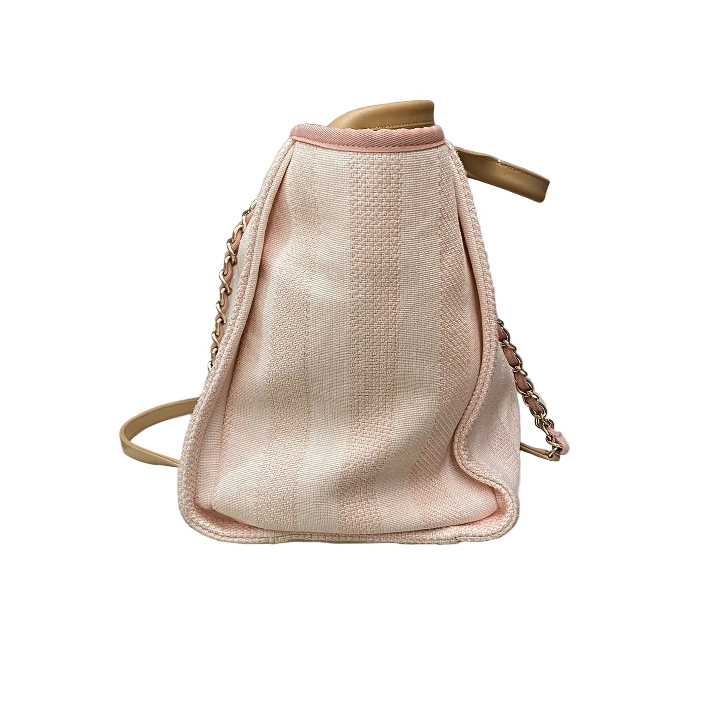 Bolsa Chanel Deauville Listra Rosa
