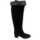 Bota Gianvito Rossi Preta Camurça Tam 37 Br