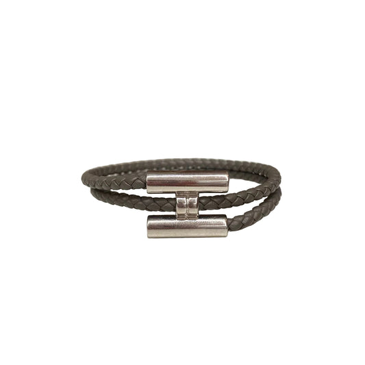 Pulseira Hermès Tournis Cinza Palladium
