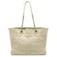 Bolsa Chanel Deauville Couro Off White Pequena