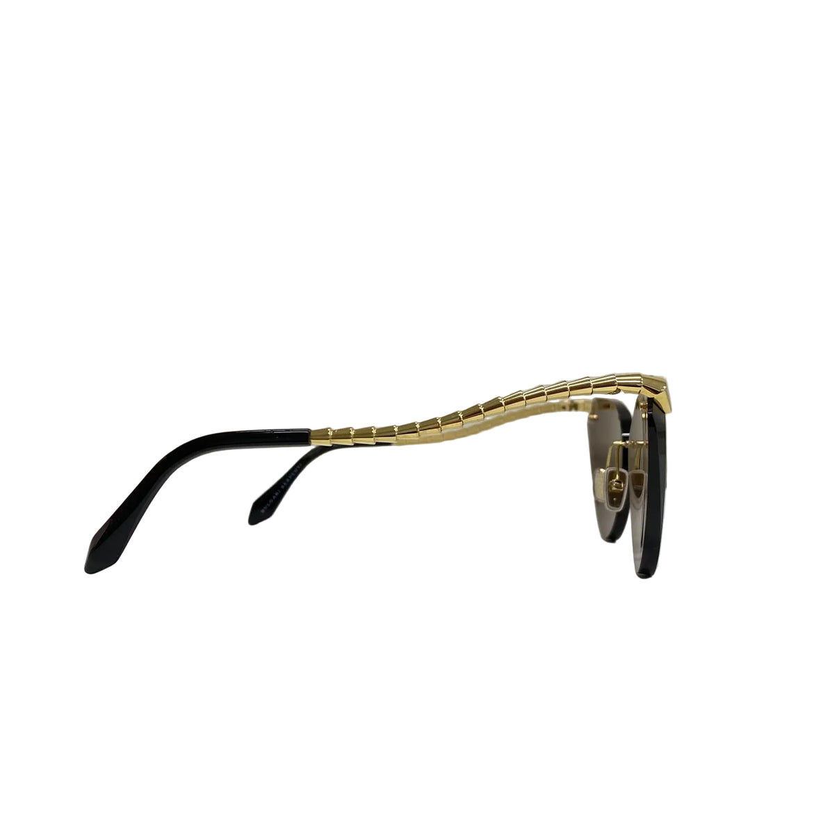 Óculos Bvlgari Serpenti Viper Preto e Dourado