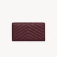 Carteira Saint Laurent Vinho