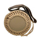Bolsa Stella McCartney Woven Raffia Circle
