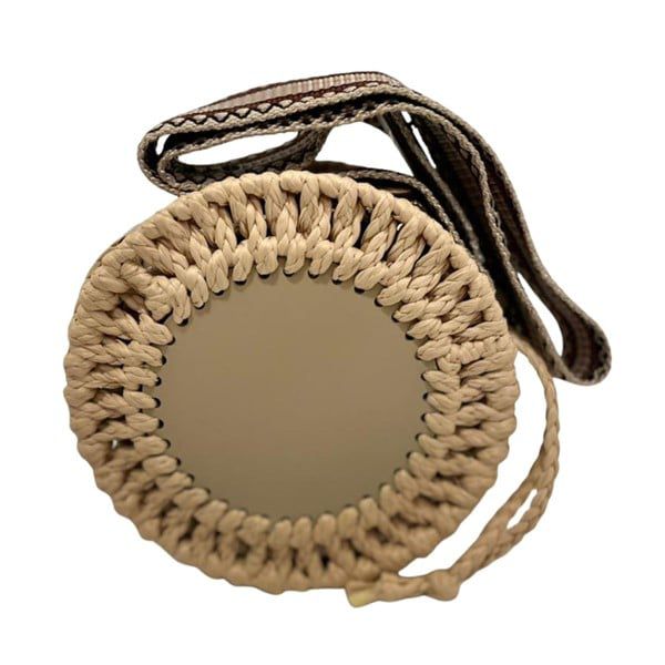 Bolsa Stella McCartney Woven Raffia Circle