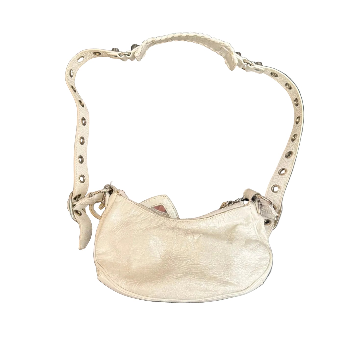 Bolsa Balenciaga Le Cagole XS Shoulder Bag branca