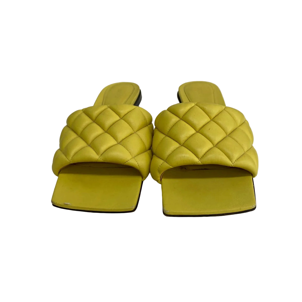 Rasteira The Padded Flat Slide Bottega Veneta Amarelo Tam 36 BR