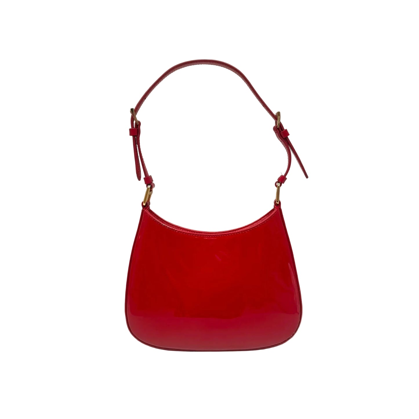 Bolsa Prada Cleo Couro Envernizado Vermelho
