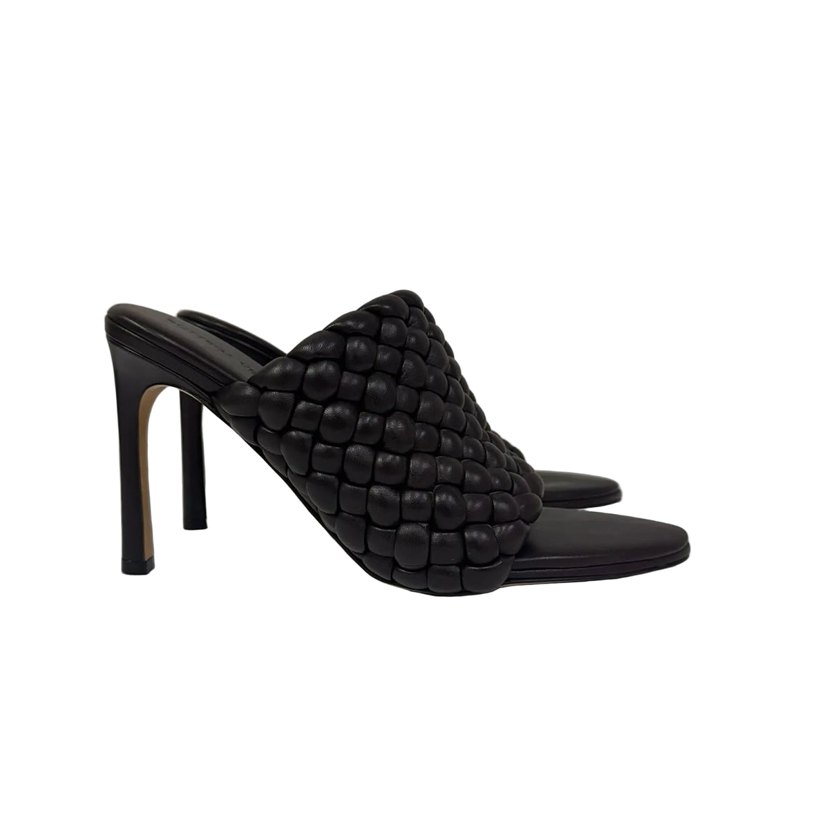 Mule Bottega Veneta Intrecciato Acolchoado Marrom Tam 36,5 BR