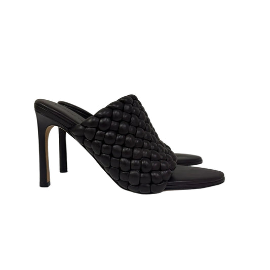 Mule Bottega Veneta Intrecciato Acolchoado Marrom Tam 36,5 BR