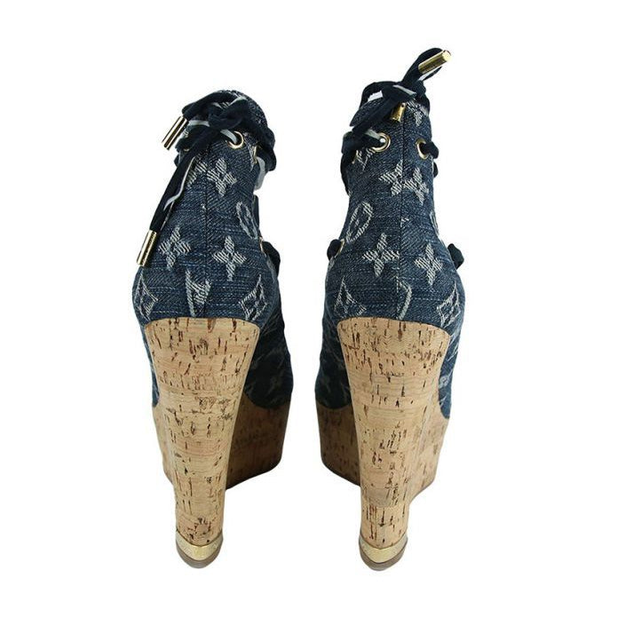 Plataforma Louis Vuitton Azul Tam 36 BR