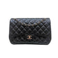 Bolsa Chanel Classic Jumbo Flap Preta Ferragem Prata