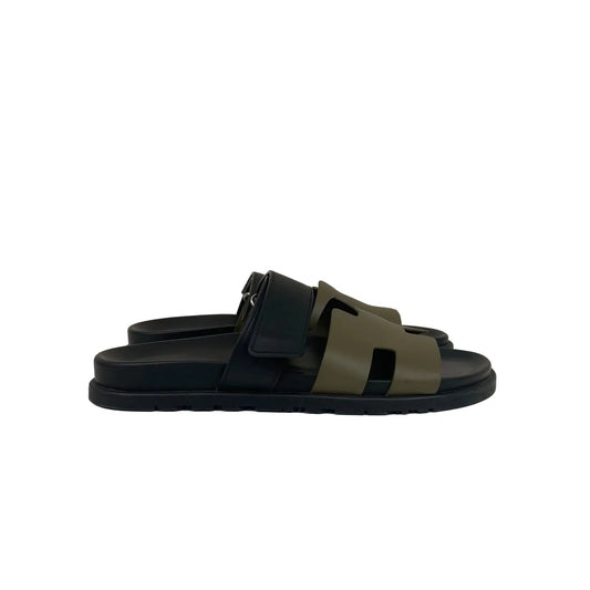 Papete Hermès Chypre Preto e Verde Tam 41 BR