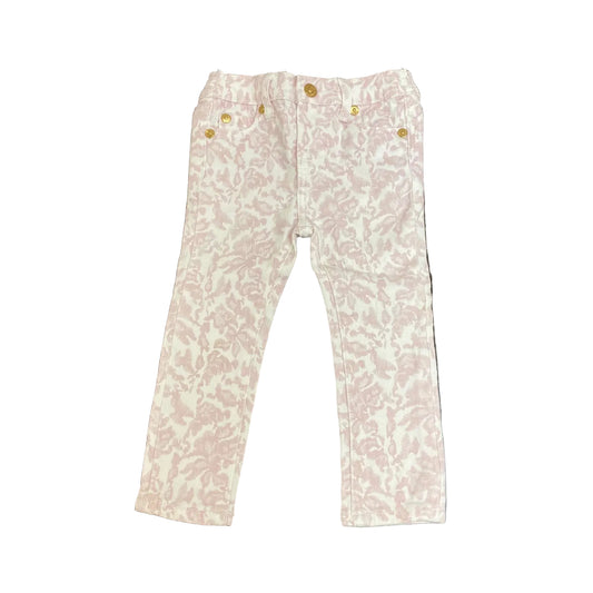 Calça 7 For All Mankind Estampa Rosa Infantil Tam 24 Meses Br