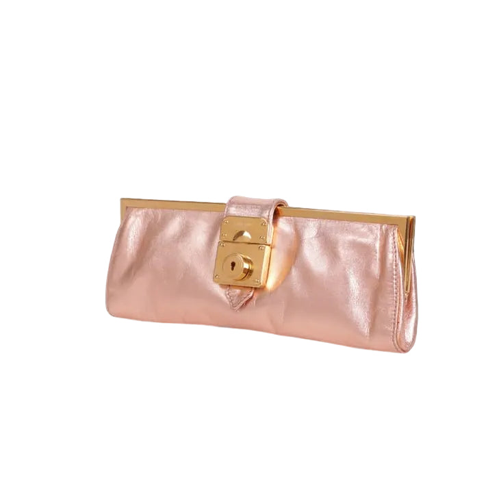 Clutch Miumiu Madras Rosa