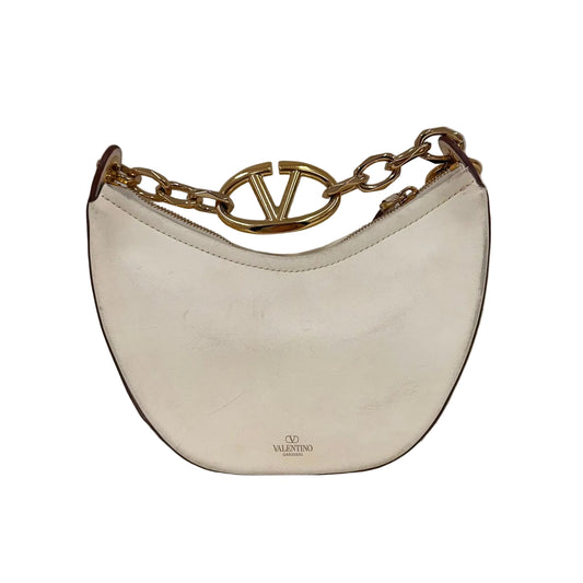 Bolsa Valentino Garavani Mini VLogo Moon Shoulder Bag Branca