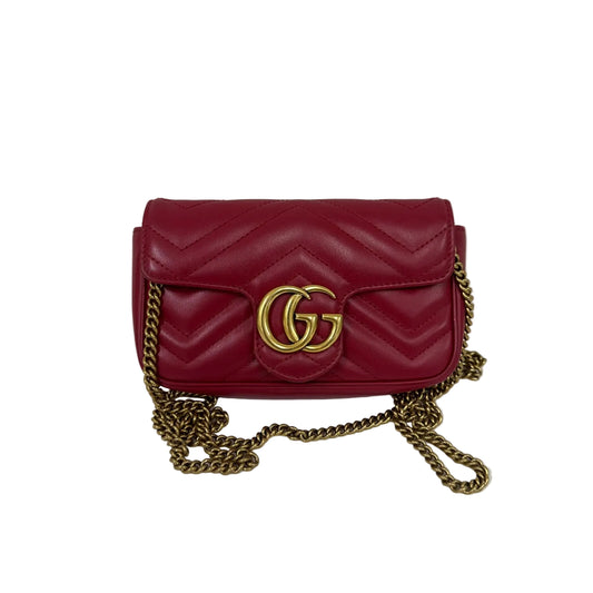 Bolsa Gucci GG Marmont Mini Vermelha