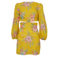 Vestido Zimmermann Amarelo Com Estampa Florida Tam 36 BR