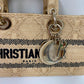Bolsa Christian Dior Medium Lady D-Joy Em Ráfia