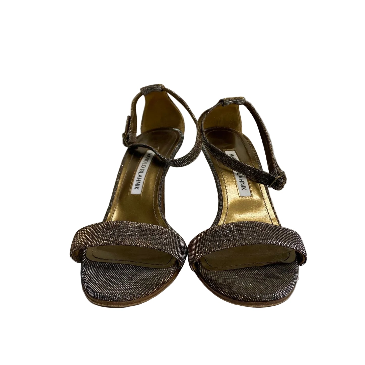 Sandalia Manolo Blahnik Brilho Tam 37 Br