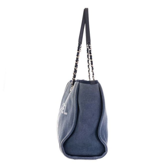Bolsa Chanel Deauville Jeans Azul