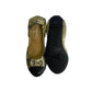 Sapatilha Chanel Com Elastico Dourada Tam 34 Br