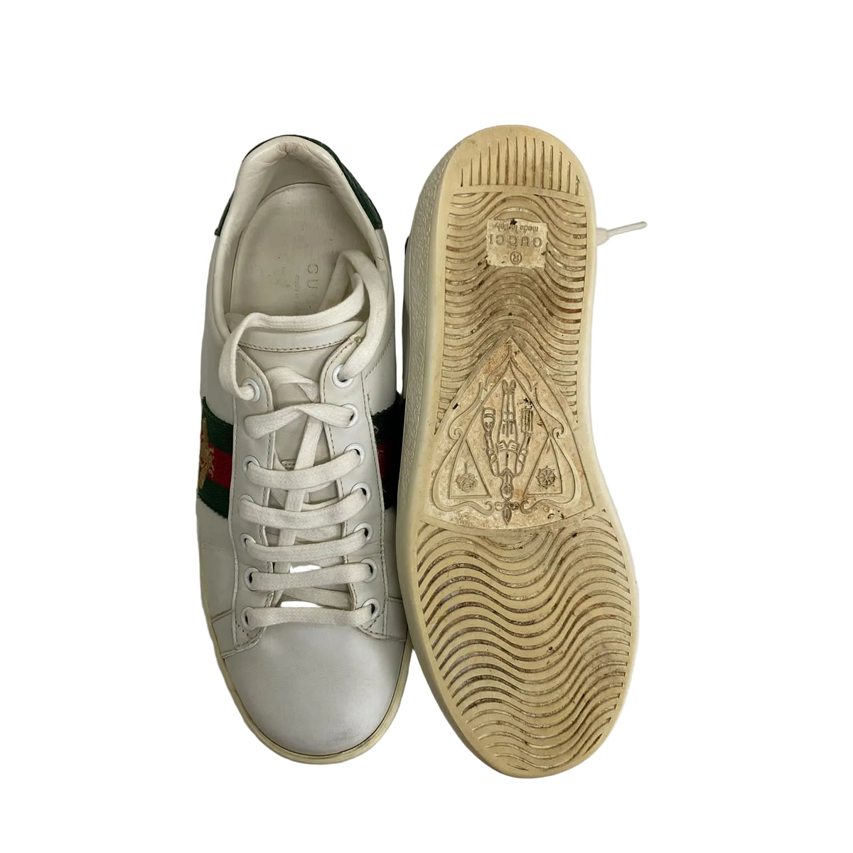 Tênis Gucci Branco Detalhe Abelha Tam 34,5 BR