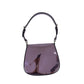 Bolsa Prada Cleo Mini Flap Bag em Couro Roxa