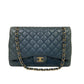 Bolsa Chanel Classic Flap Maxi Azul