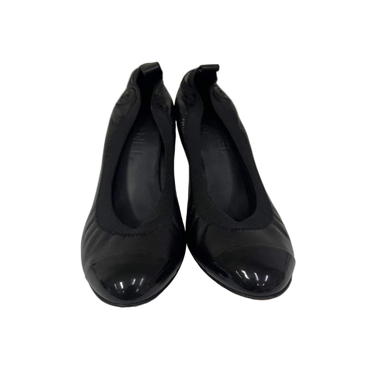 Scarpin Chanel Preto Elastico Tam 36,5 BR