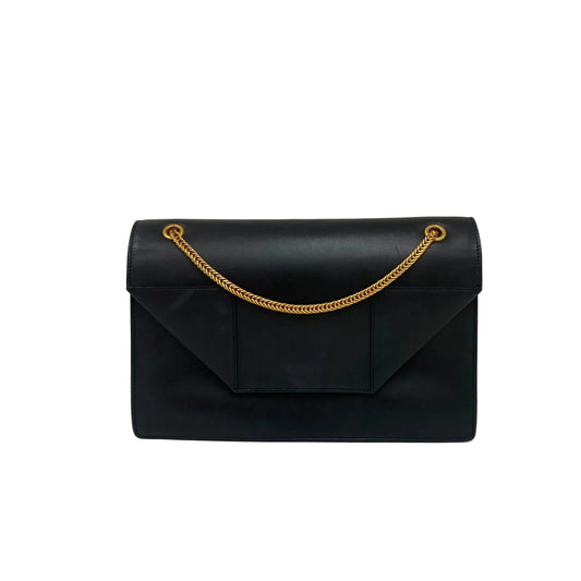 Bolsa Saint Laurent Betty Preta e Dourado