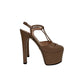 Sapato Gucci Angel T-Strap Nude Tam 34,5 BR