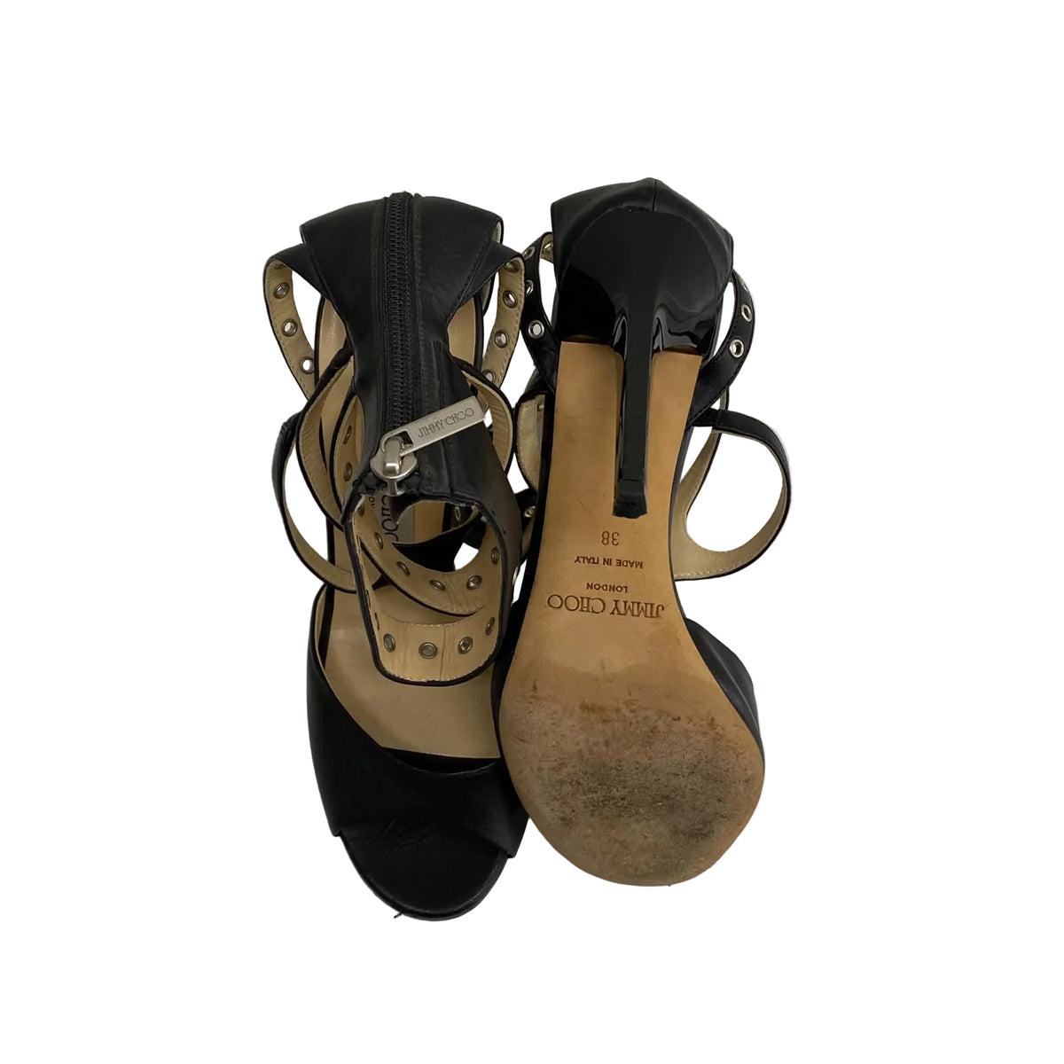 Sandália Jimmy Choo Preta Tam 36 BR