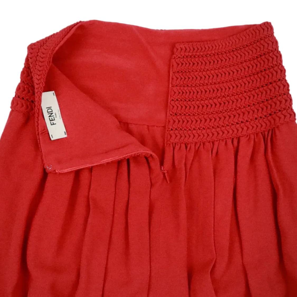 Saia Fendi Balonê Vermelha Tam 36 Br
