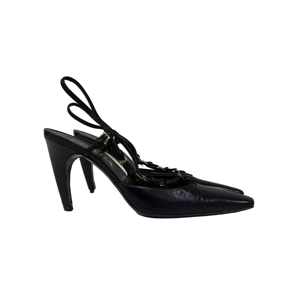 Sapato Prada Couro Preto Tam 35 BR