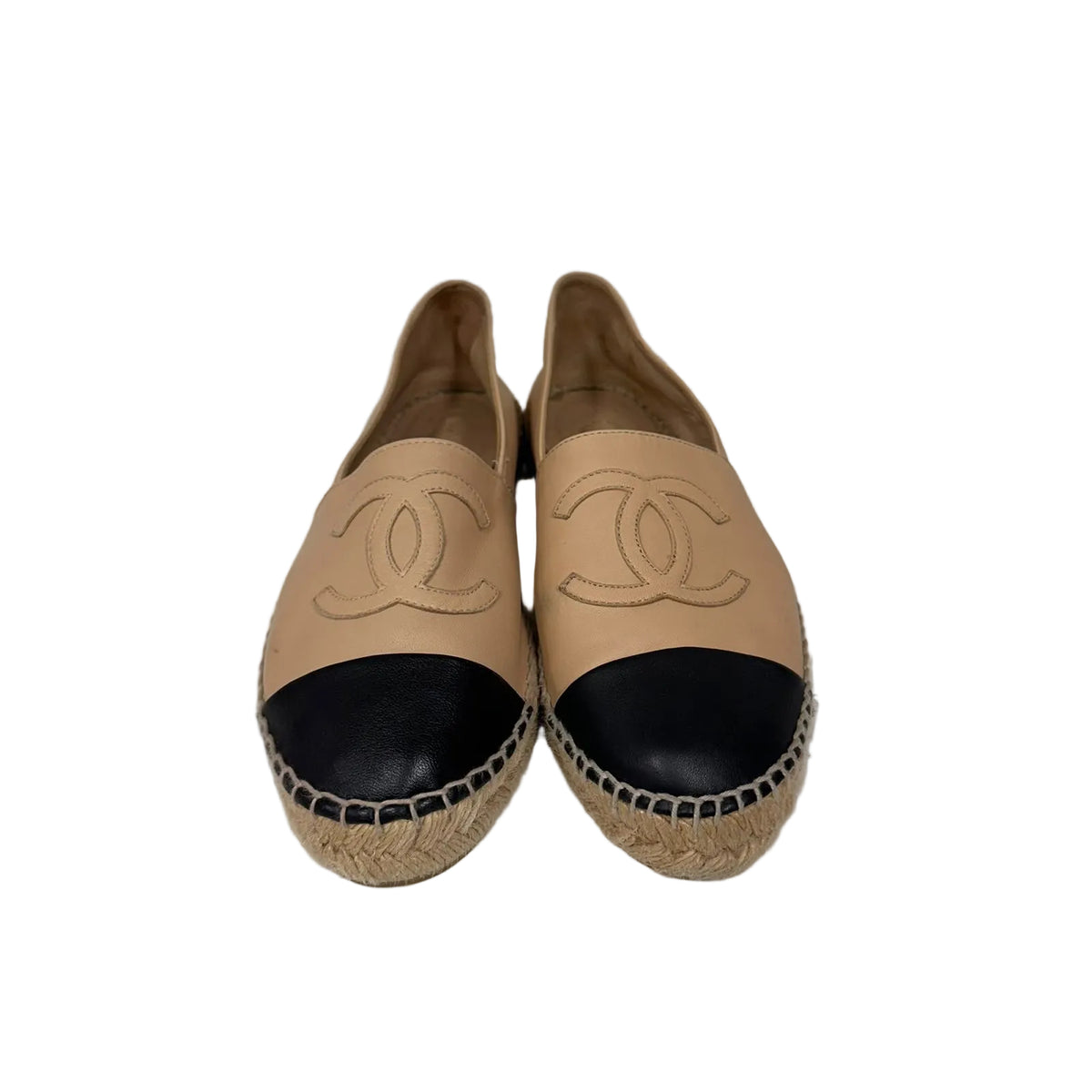 Espadrille Chanel Bicolor Bege Tam 35 BR